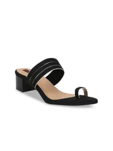 Get Glamr Women Black Solid Heels