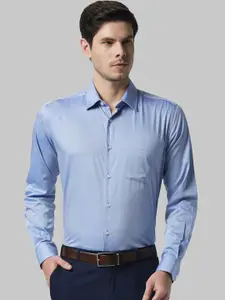 Park Avenue Men Blue Slim Fit Solid Formal Shirt