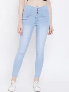 Nifty Women Blue Slim Fit High-Rise Clean Look Stretchable Jeans