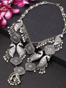 Moedbuille Women Silver-Plated Handcrafted Necklace