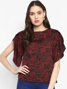 One Femme Women Red Printed Top