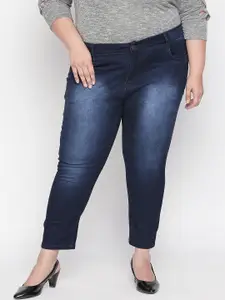 ZUSH Plus Size Women Blue Regular Fit Mid-Rise Clean Look Jeans