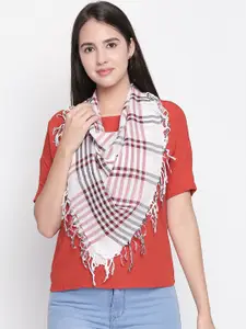 Style Quotient Red & Black Checked Scarf