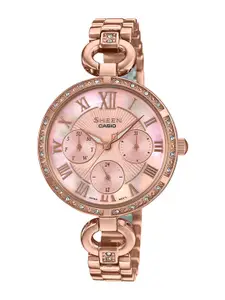 Casio Sheen Women Pink Analogue watch SX264 SHE-3067PG-4AUDF