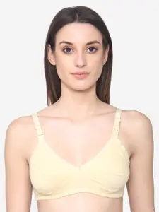 N-Gal Beige Solid Non-Wired Non Padded Maternity Bra NBRA01