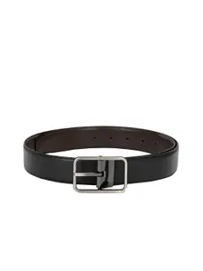 Calvadoss Men Black & Brown Solid Reversible Belt