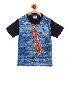 Duke Boys Blue Printed Round Neck T-shirt