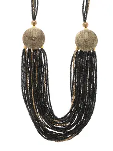 Bamboo Tree Jewels Black Handcrafted Necklace