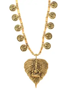 Bamboo Tree Jewels Gold-Toned Handcrafted Necklace