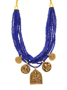 Bamboo Tree Jewels Blue Handcrafted Necklace