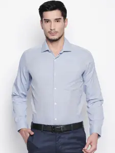 RICHARD PARKER by Pantaloons Men Blue Slim Fit Solid Formal Shirt
