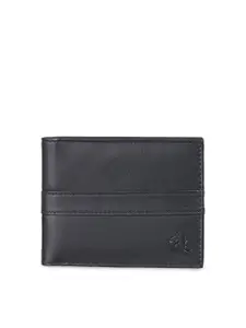 Kara Men Black Solid Two Fold Wallet