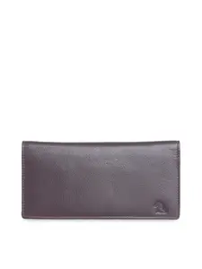 Kara Women Brown Leather Solid Two Fold Wallet