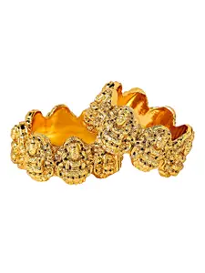 AccessHer Set of 2 14K Gold-Plated Handcrafted Rajasthani Traditional Bangles