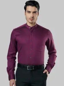 Raymond Men Violet Regular Fit Solid Formal Shirt