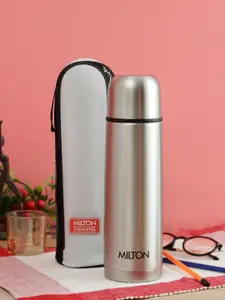 Milton Unisex Silver-Toned Solid Thermosteel Plain Lid Water Bottle 750 ml