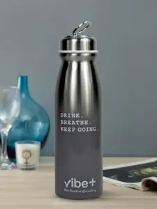 Vibe Plus Unisex Grey Double Wall Stainless Steel Water Bottle 440ml