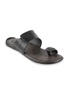 Metro Men Black Sandals