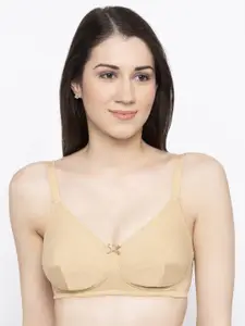 Candyskin Nude-Coloured Solid Non-Wired Non Padded Sustainable Everyday Bra CSOL-05