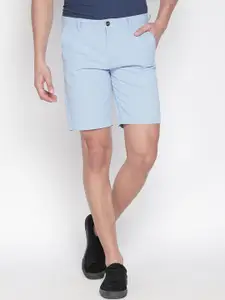 BYFORD by Pantaloons Men Blue Solid Slim Fit Regular Shorts