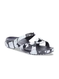 Crocs Meleen  Women Black  Grey Printed Sliders