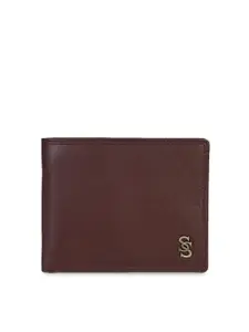 Second SKIN Men Brown Solid Two Fold Leather Wallet