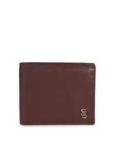 Second SKIN Men Brown Solid Two Fold Leather Wallet