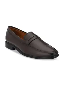 Prolific Men Brown Solid Formal Slip-On Shoes