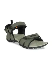 Sparx Men Olive Green Solid Sports Sandals