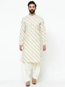 KISAH Men Geometric Printed Regular Fit Kurta