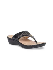Scholl Women Black Embellished Sandals