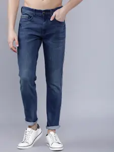 The Indian Garage Co Men Blue Slim Fit Mid-Rise Clean Look Jeans