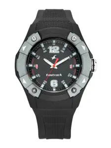 Fastrack Men Black Analogue Watch 38057PP02