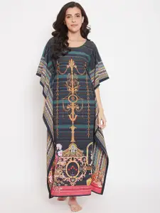 The Kaftan Company Multicoloured Printed Nightdress