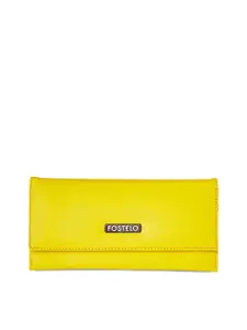 Fostelo Women Yellow Solid Wallet