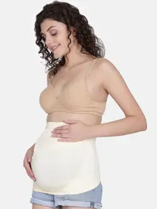 MAMMA PRESTO Women Beige Solid Mamma Presto Maternity Support Belt Tummy Shaper