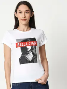 Bewakoof Bella Ciao Graphic Printed Slim Fit T-Shirt