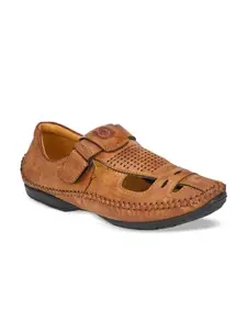 Prolific Men Tan Brown Shoe-Style Sandals