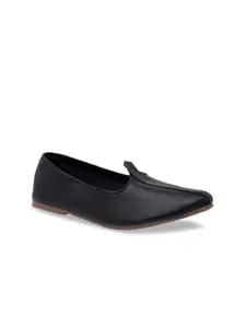 Regal Men Black Shoe-Style Leather Sandals