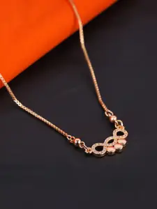 Anikas Creation Gold-Plated AD-Studded Handcrafted Necklace