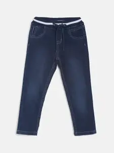 TALES & STORIES Boys Blue Slim Fit Mid-Rise Clean Look Jeans