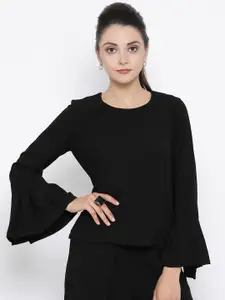 OFFICE & YOU Women Black Solid Top