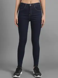 Kotty Women Navy Blue Super Skinny Fit Mid-Rise Clean Look Jeans