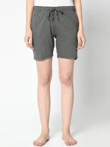 VIMAL JONNEY Women Grey Solid Lounge Shorts