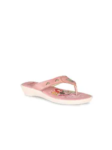 Bubblegummers Girls Pink Woven Design Sandals