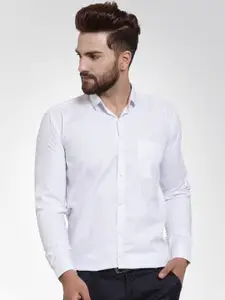 JAINISH Men White Smart Regular Fit Solid Formal Shirt