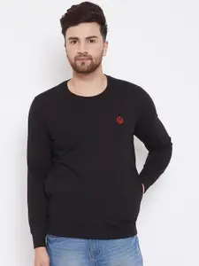 Adobe Men Black Solid Sweatshirt