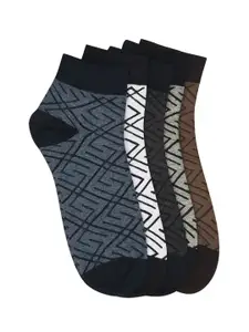 VINENZIA Men Pack of 5 Assorted Ankle-Length Socks