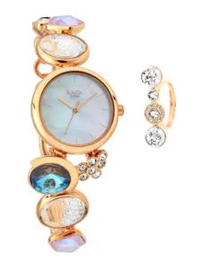 Titan Women Blue Analogue Watch 95128WM01F