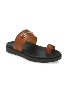 Eego Italy Men Tan Brown Comfort Sandals